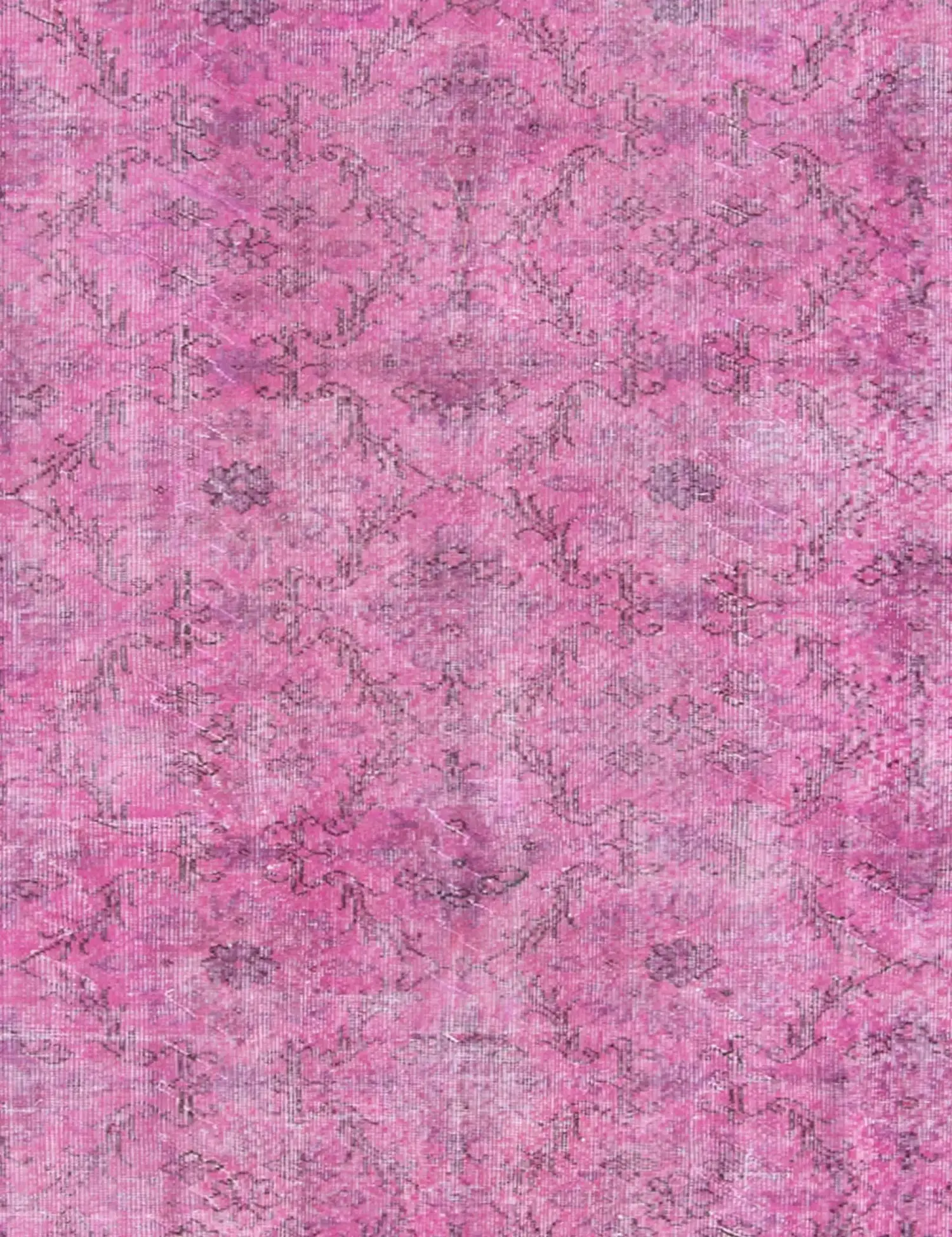 Rosa Turco Tappeto vintage 167 x 167 cm - Tappeto unico fatto a mano