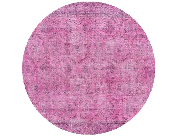 Rosa Türkei Vintage Teppich 167 x 167 cm
