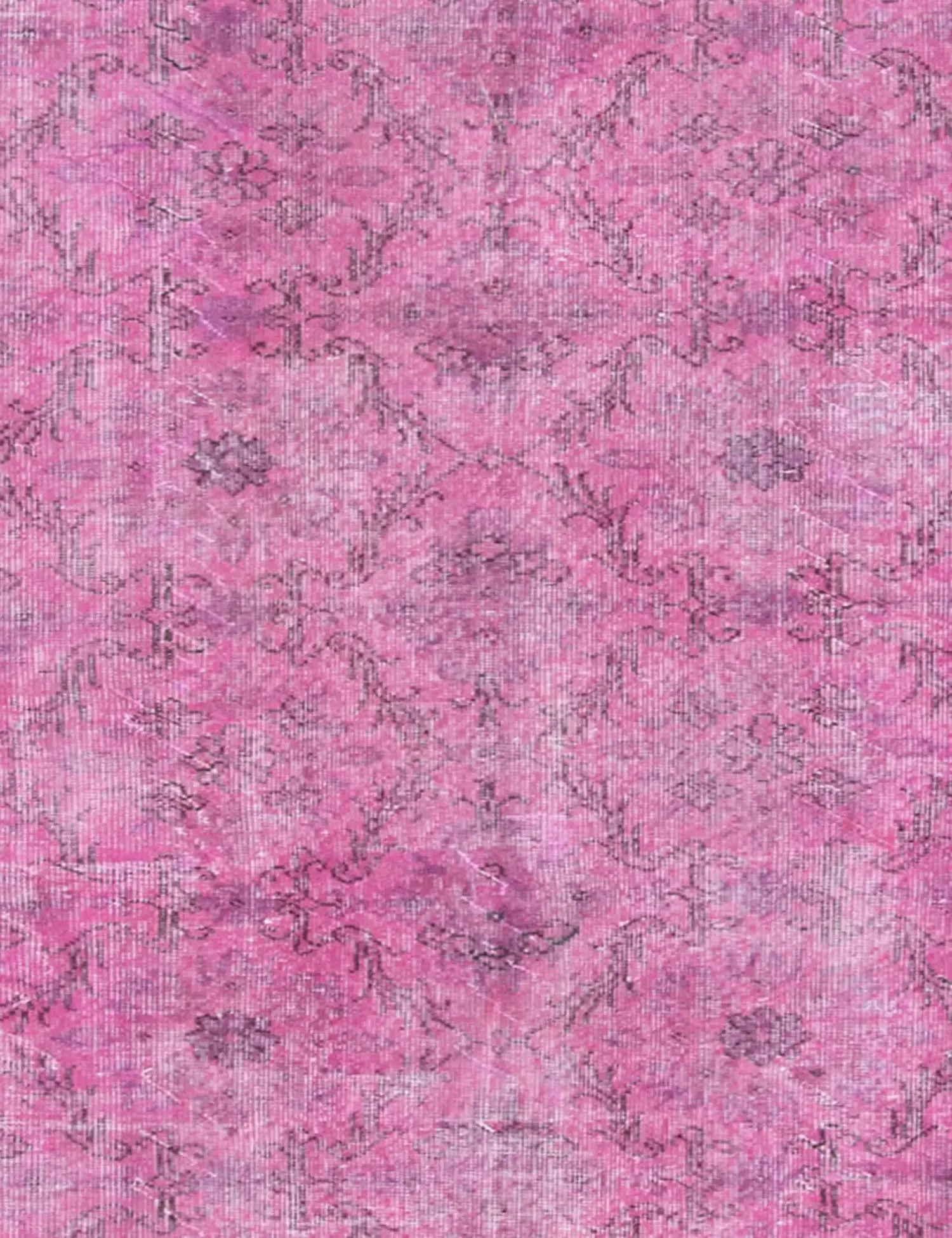 Rosa Türkei Vintage Teppich 167 x 167 cm - Einzigartiger handgefertigter Teppich