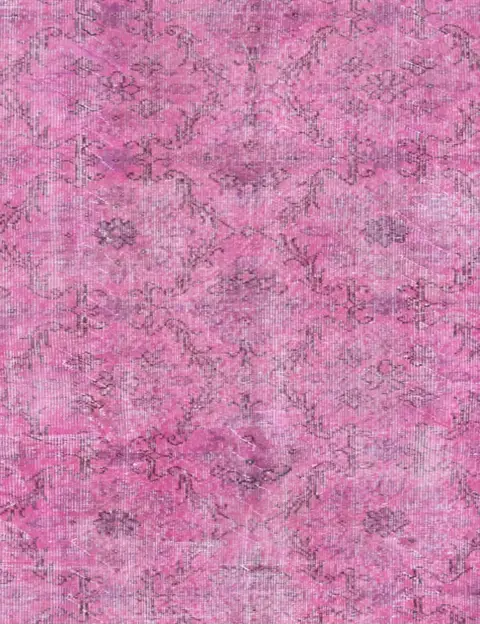 Rosa Turco Tappeto vintage 167 x 167 cm - view 3