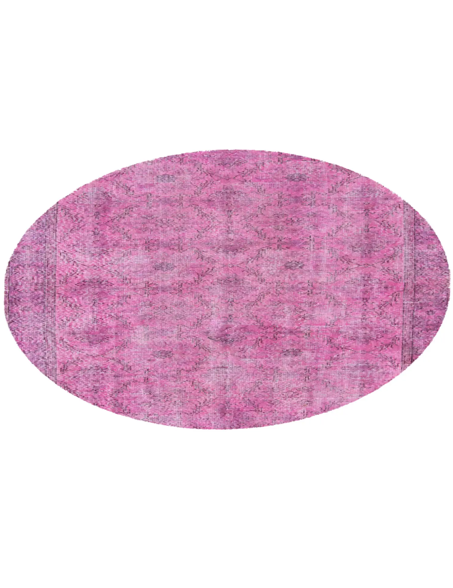 Rosa Türkei Vintage Teppich 167 x 167 cm - Einzigartiger handgefertigter Teppich