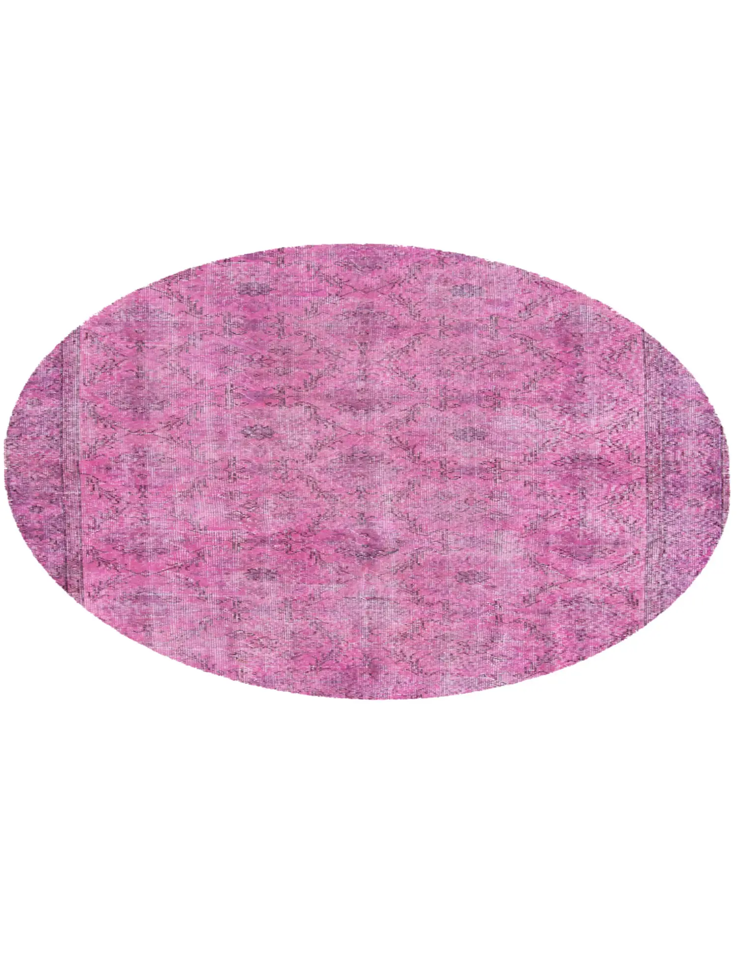 Rosa Türkei Vintage Teppich 167 x 167 cm - Einzigartiger handgefertigter Teppich