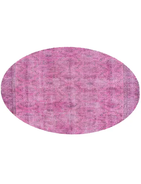 Rosa Turco Tappeto vintage 167 x 167 cm - view 2