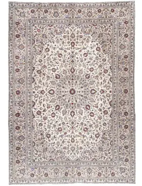 Beige Persiano Kashan Patina 388 x 299 cm