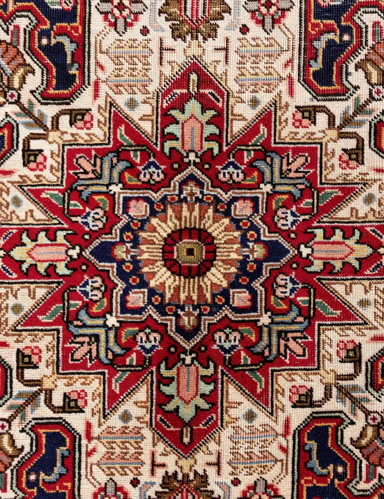 Roze Perzië Tabriz Patina 395 x 295 cm - Uniek handgemaakt tapijt