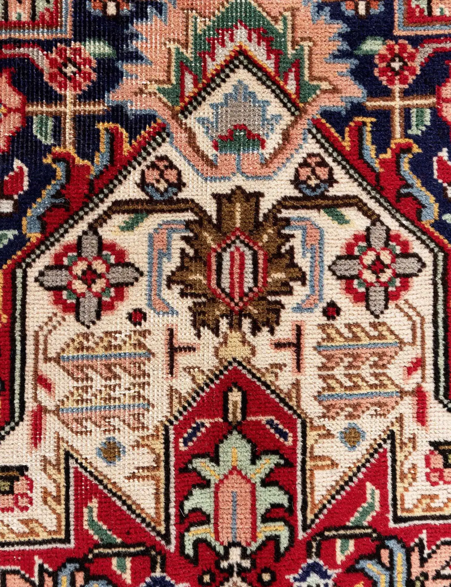 Roze Perzië Tabriz Patina 395 x 295 cm - Uniek handgemaakt tapijt