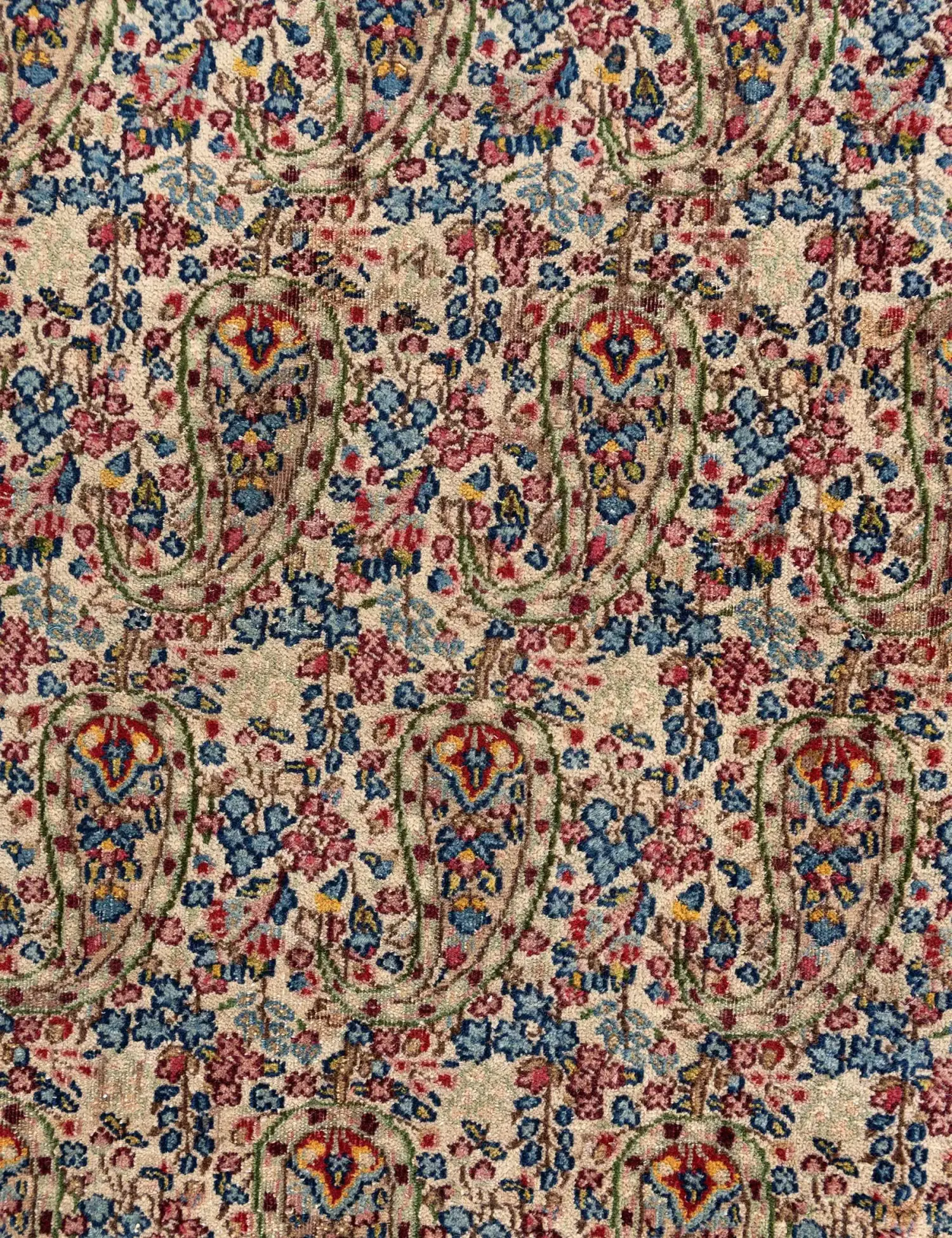 Ruskea Persia Kerman Patina 389 x 290 cm - Ainutlaatuinen käsintehty matto