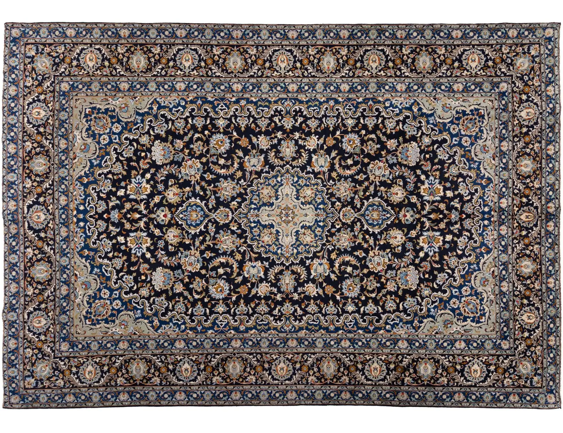 Sininen Persia Ardakan Patina 383 x 260 cm - Ainutlaatuinen käsintehty matto