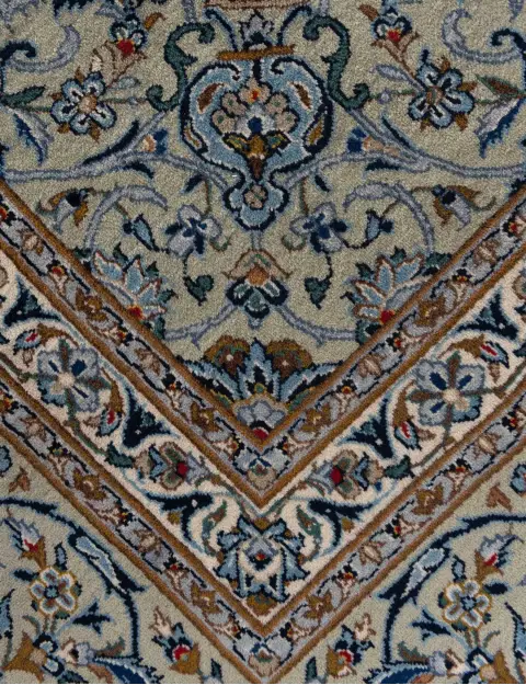 Grønn Persia Kashan Patina 415 x 300 cm - view 3