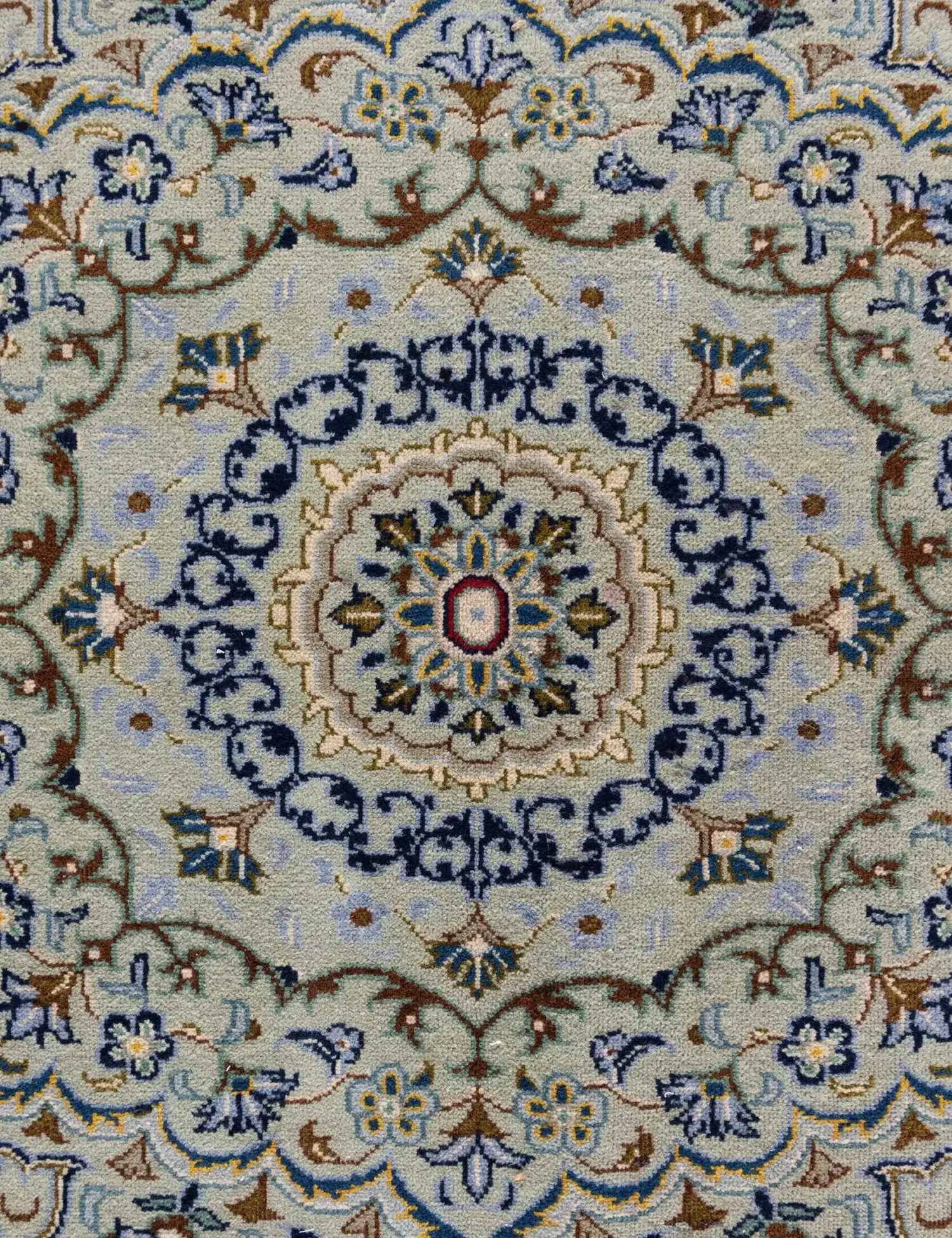 Vihreä Persia Kashan Patina 394 x 292 cm - Ainutlaatuinen käsintehty matto