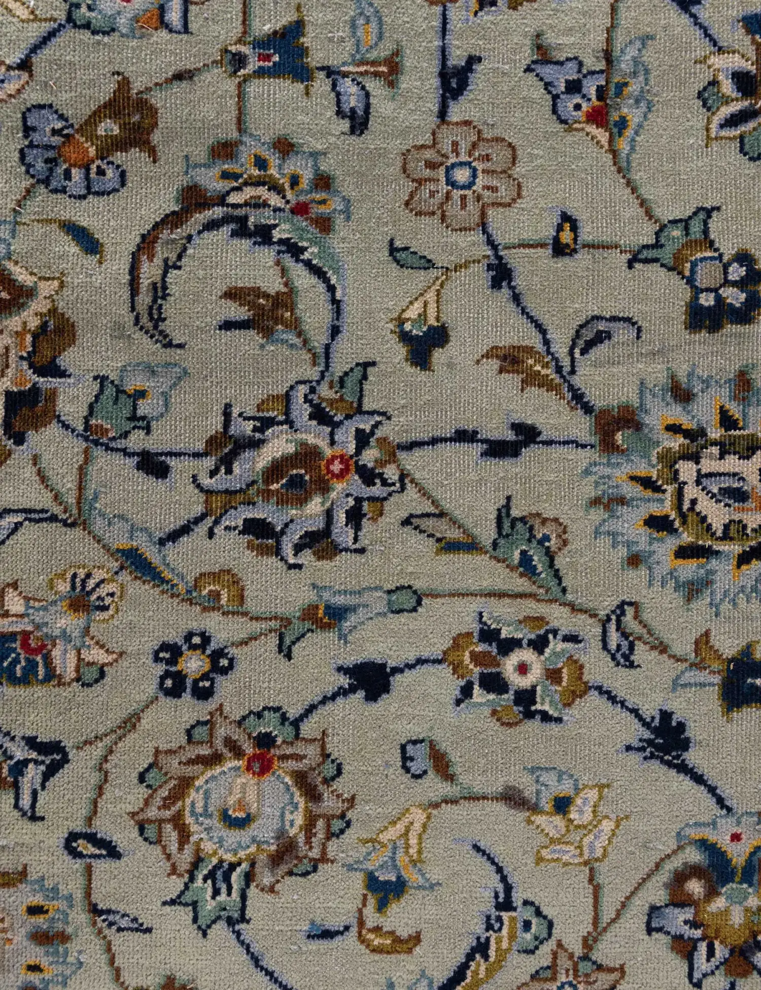 Vihreä Persia Kashan Patina 394 x 292 cm - Ainutlaatuinen käsintehty matto