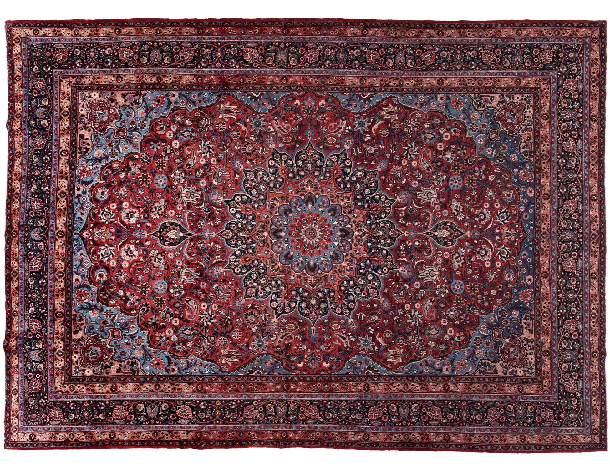 Rood Perzië Moud Patina 414 x 305 cm - Uniek handgemaakt tapijt