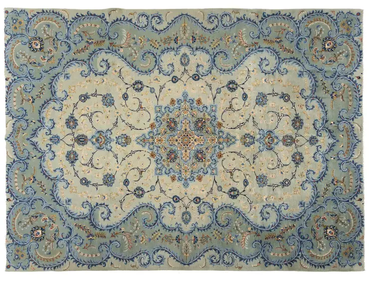 Vert Persan Kashan Patina 340 x 245 cm
