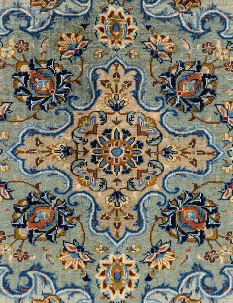 Grønn Persia Kashan Patina 340 x 245 cm - view 4