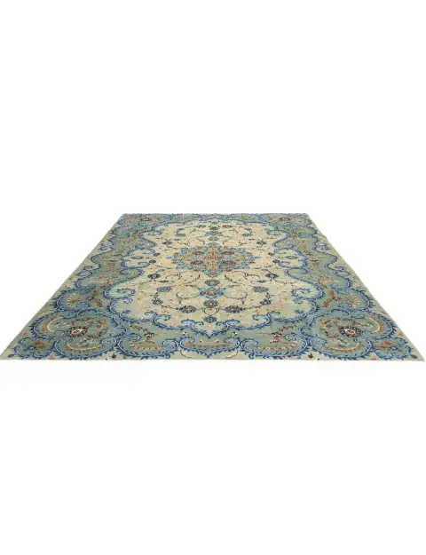 Grønn Persia Kashan Patina 340 x 245 cm - view 1