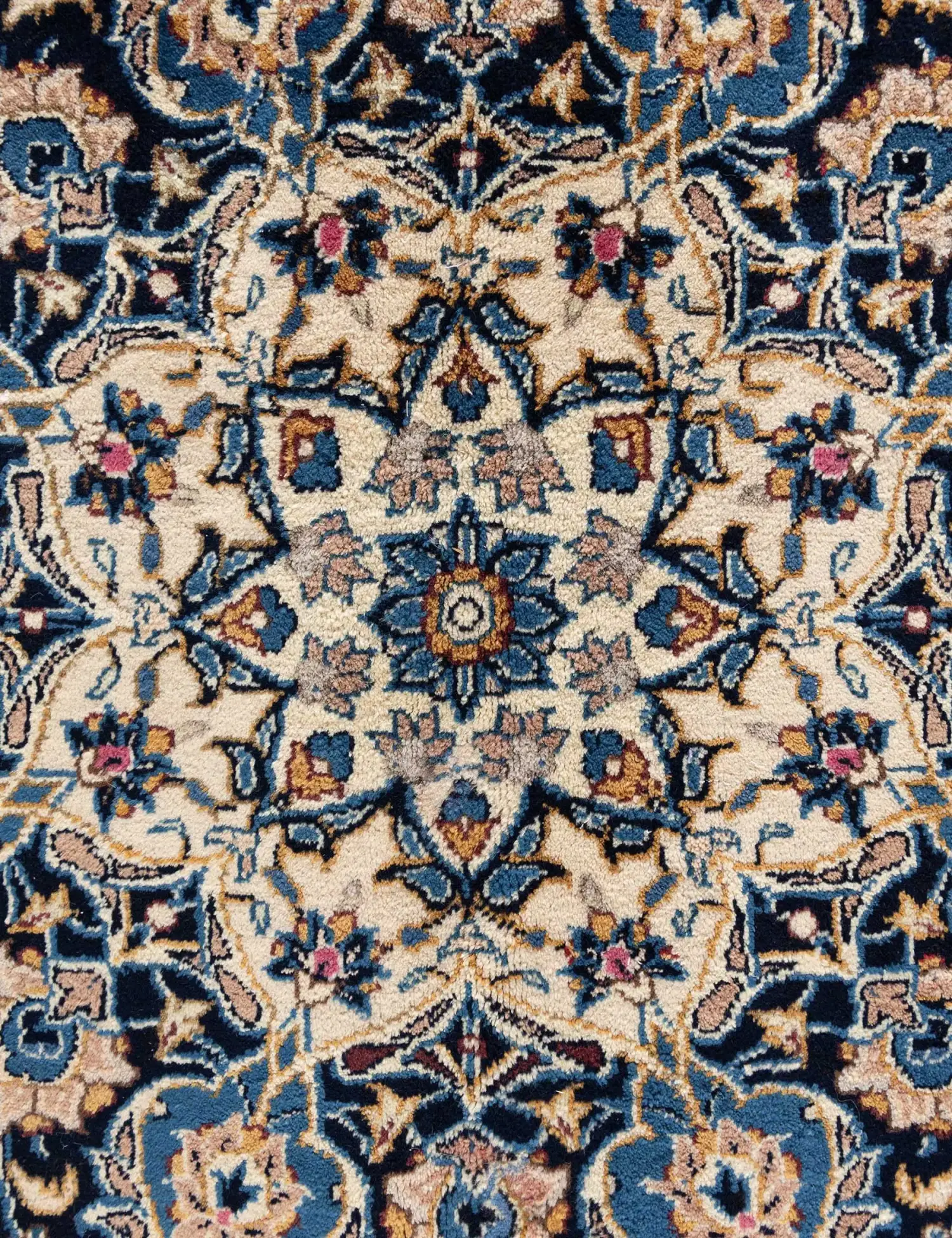 Beige Persa Kashmar Patina 385 x 298 cm - Alfombra única hecha a mano