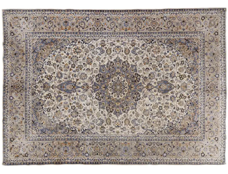 Beige Persa Kashan Patina 397 x 292 cm
