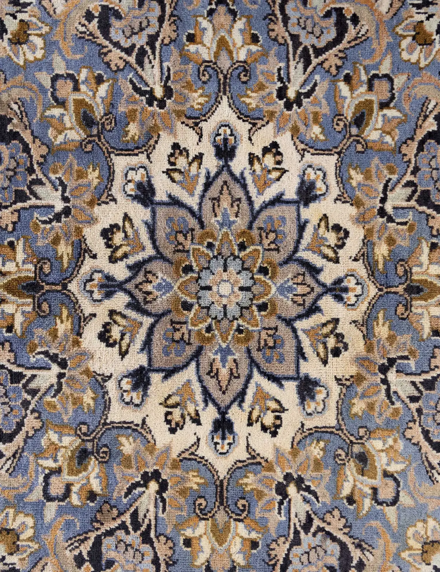Beige Perzië Kashan Patina 397 x 292 cm - Uniek handgemaakt tapijt