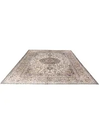 Beige Persa Kashan Patina 397 x 292 cm - view 1