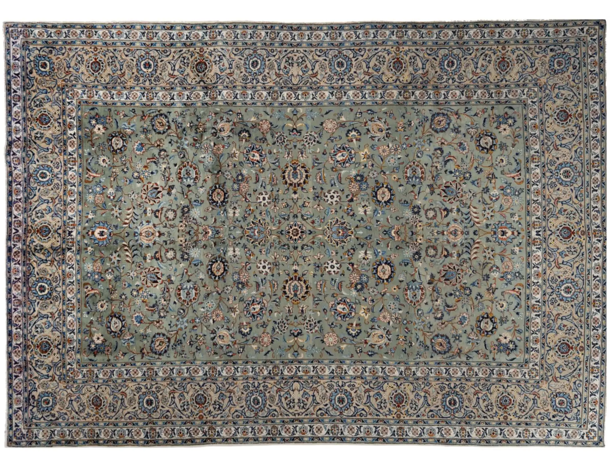 Grün Persien Kashmar Patina 346 x 246 cm
