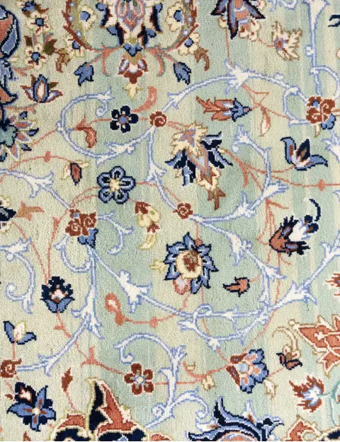 Grønn Persia Kashan Patina 399 x 299 cm - view 3