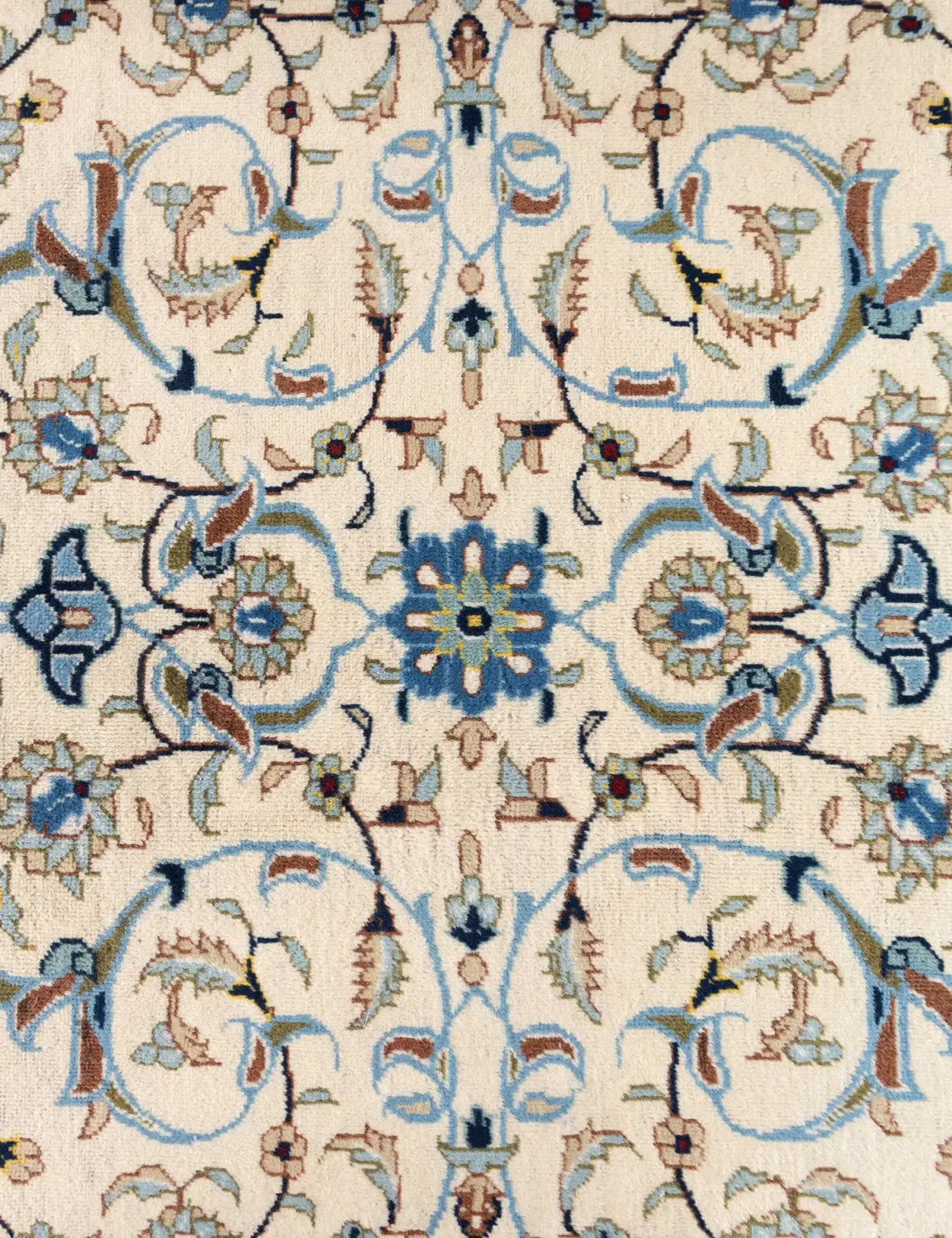 Beige Persia Kashan Patina 392 x 300 cm - Unique Handmade Carpet