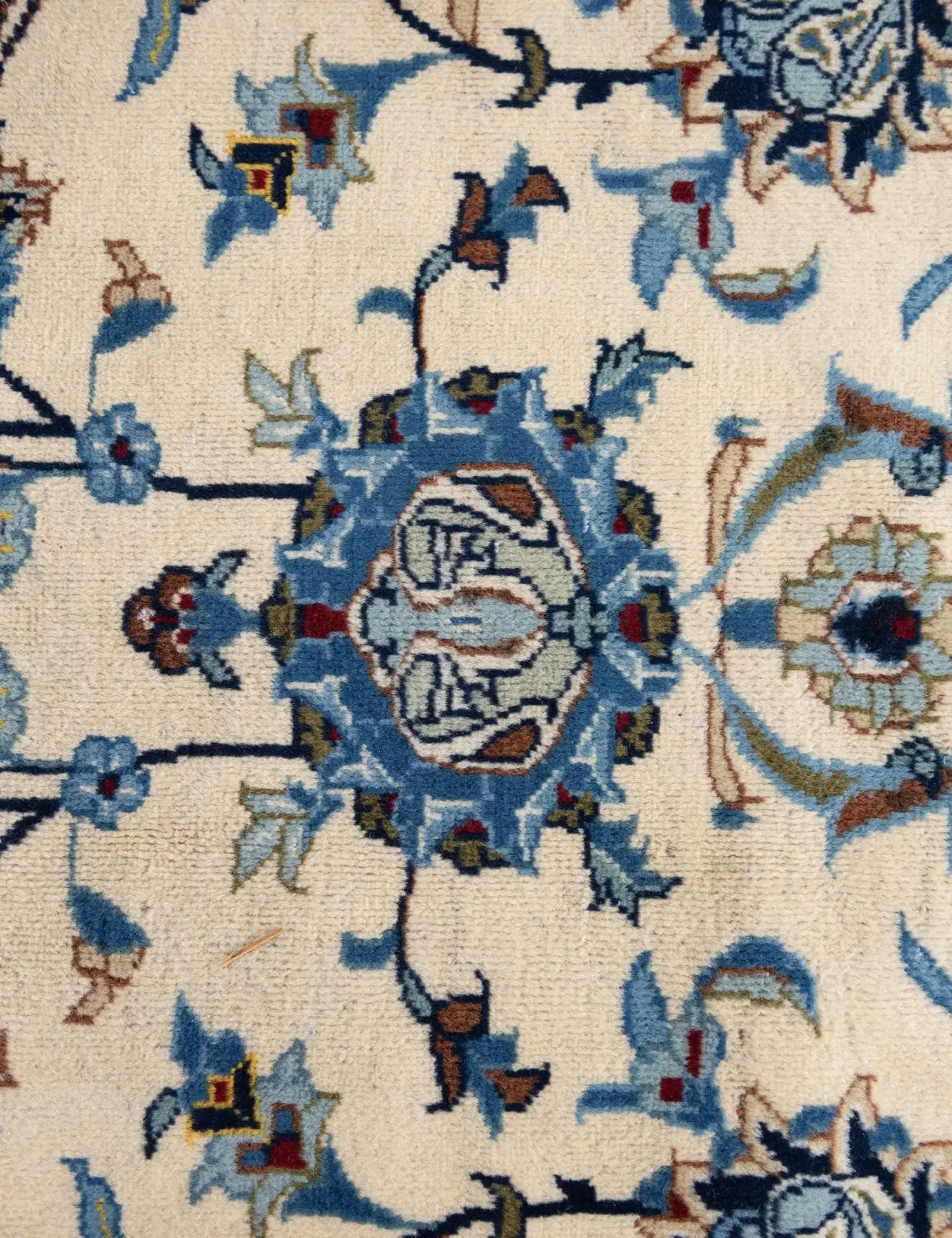 Beige Persia Kashan Patina 392 x 300 cm - Unique Handmade Carpet