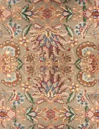 Beige Persan Kerman Patina 398 x 295 cm - view 4