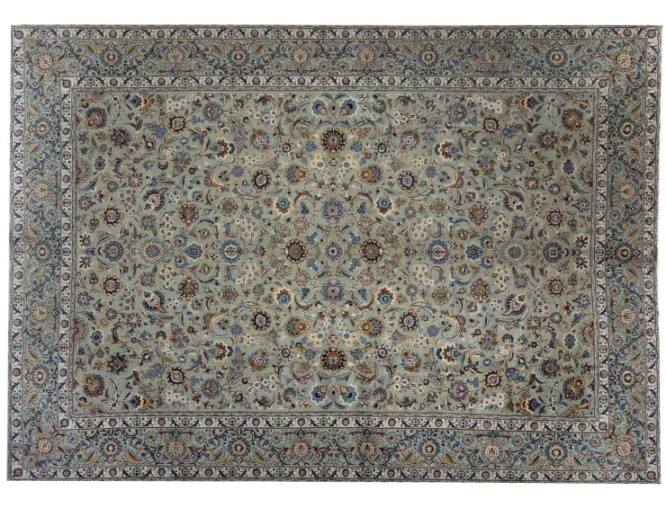 Beige Persan Kashan Patina 443 x 317 cm