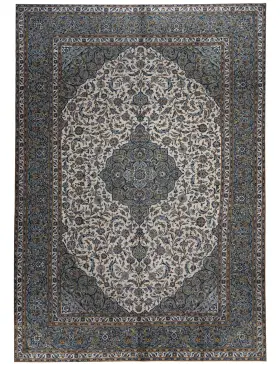 Beige Persiano Kashan Patina 474 x 307 cm