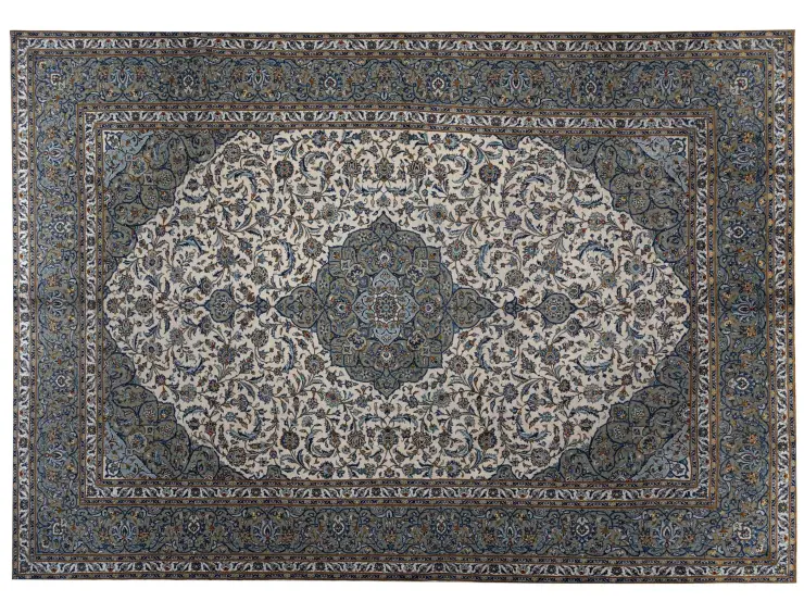 Beige Persan Kashan Patina 474 x 307 cm