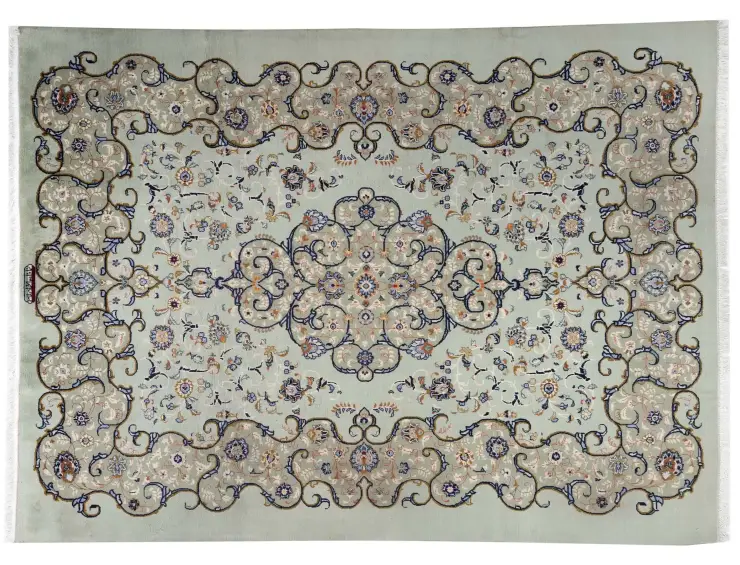 Beige Persan Kashan Patina 315 x 239 cm