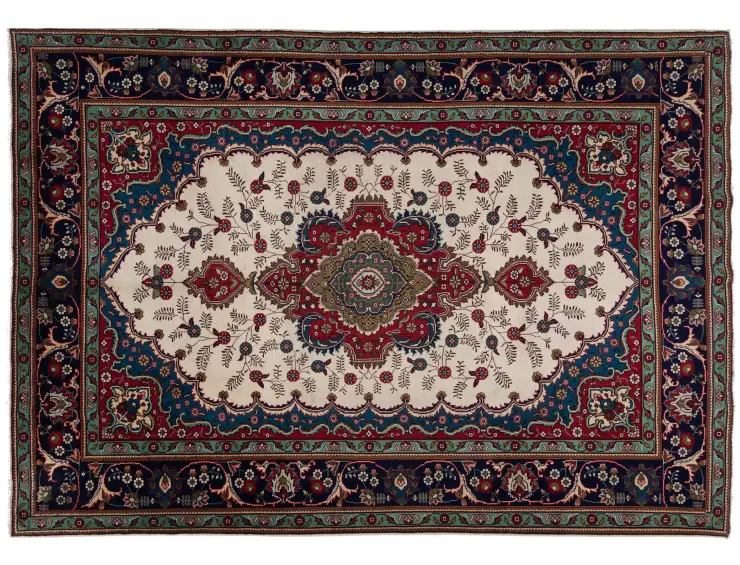 Bleu Persan Tabriz Patina 355 x 248 cm