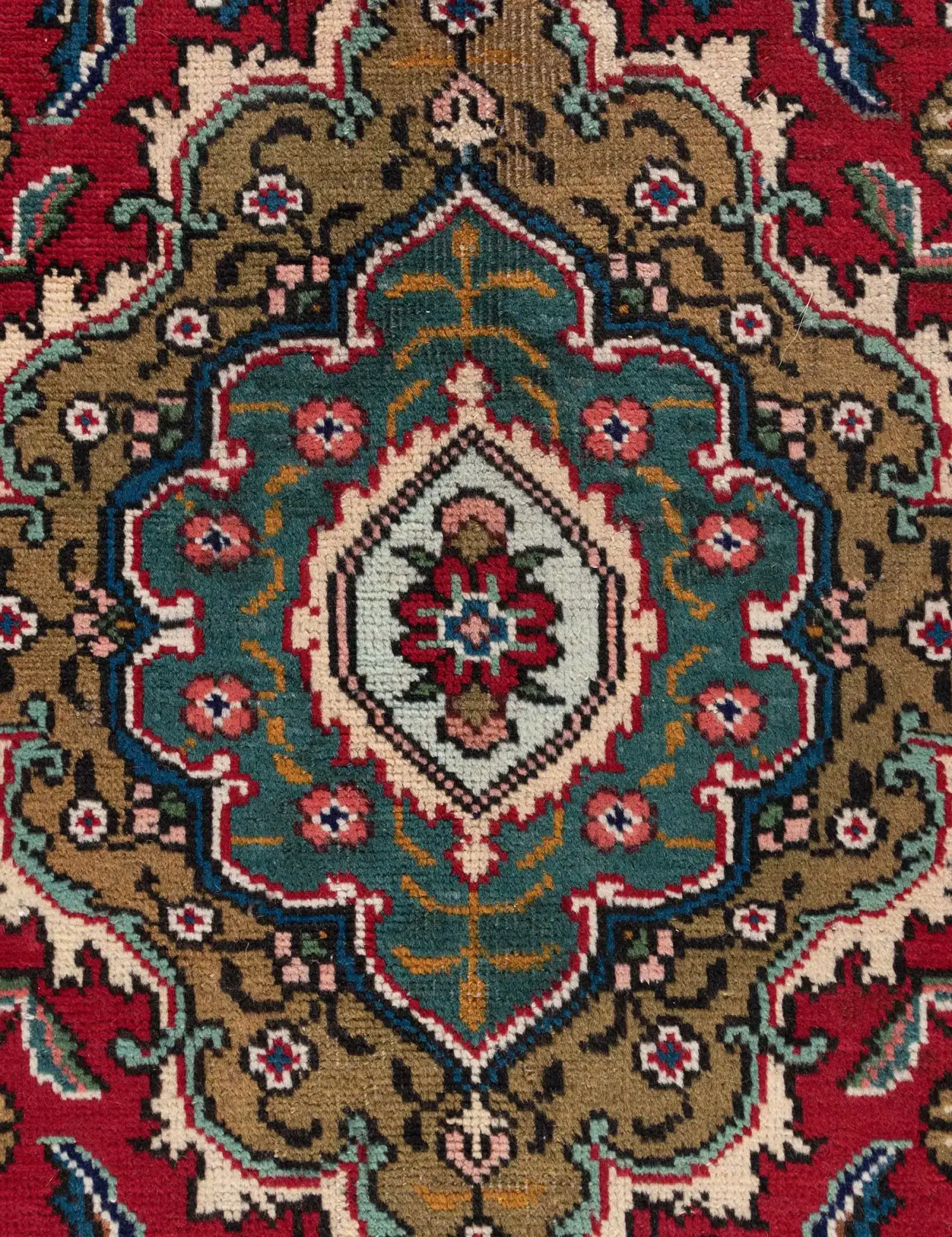 Blu Persiano Tabriz Patina 355 x 248 cm - Tappeto unico fatto a mano