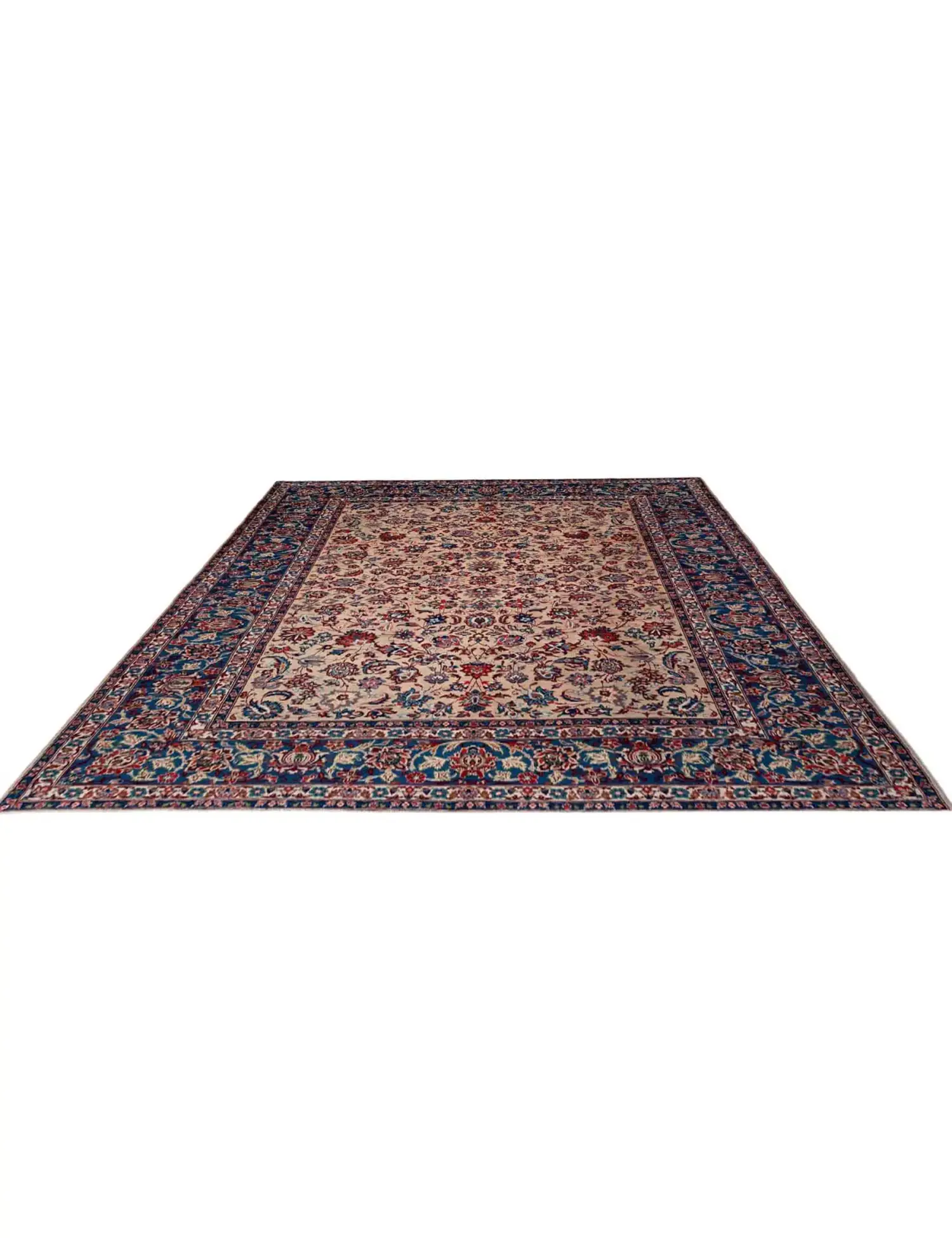 Beige Persia Isfahan Patina 350 x 255 cm - Unique Handmade Carpet