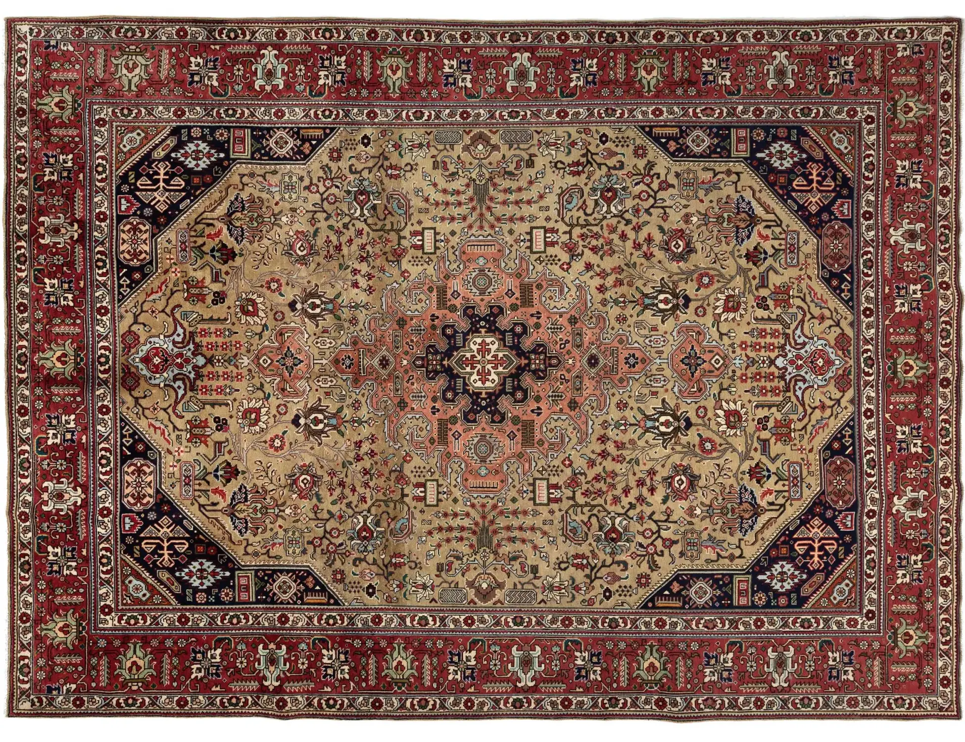 Beige Perzië Tabriz Patina 325 x 245 cm