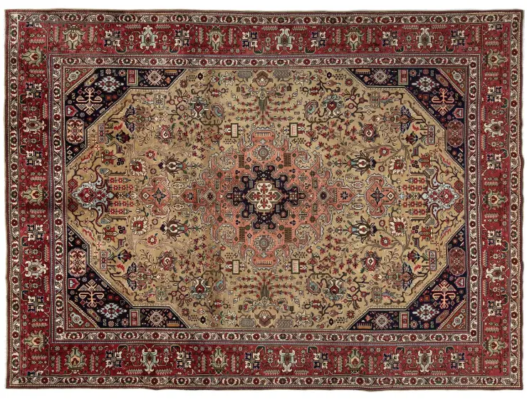 Beige Persan Tabriz Patina 325 x 245 cm