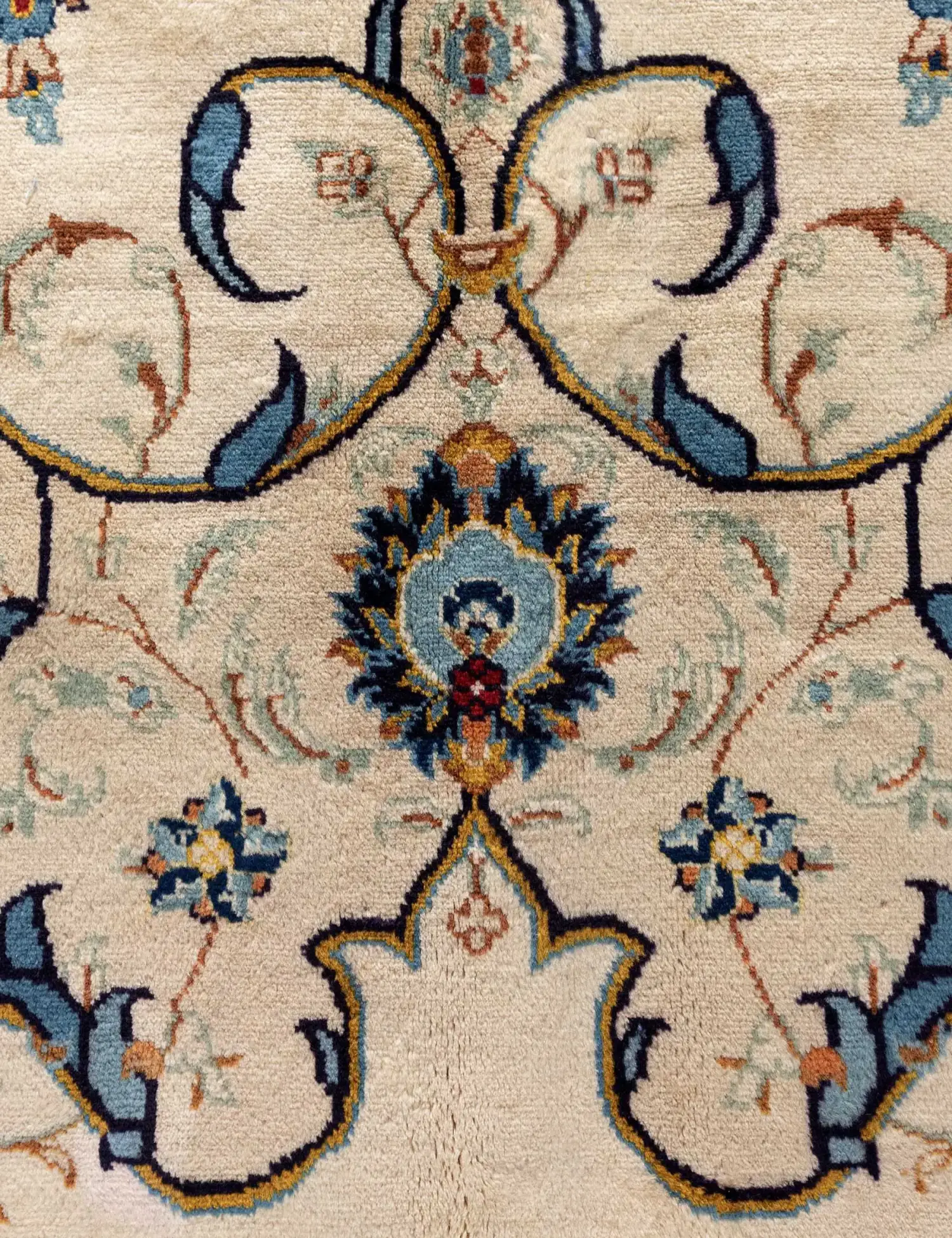 Beige Persia Kashan Patina 398 x 290 cm - Ainutlaatuinen käsintehty matto