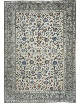 Beige Persiano Kashan Patina 347 x 260 cm