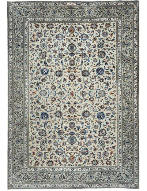 Beige Persia Kashan Patina 347 x 260 cm