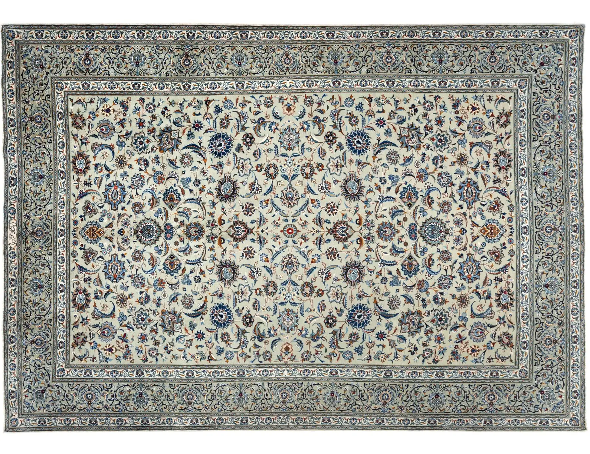 Beige Perzië Kashan Patina 347 x 260 cm
