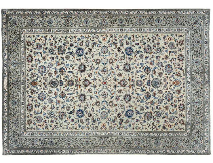 Beige Persan Kashan Patina 347 x 260 cm