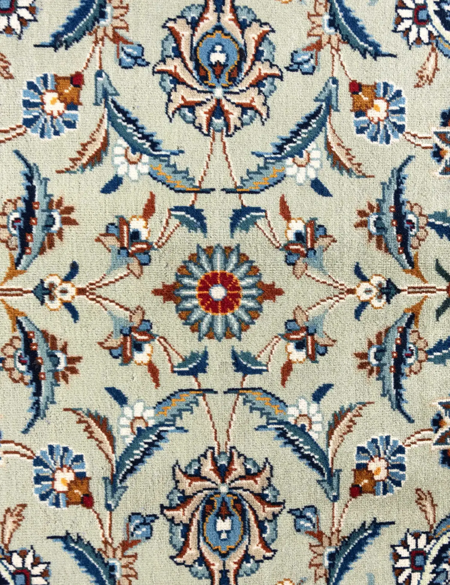 Beige Perzië Kashan Patina 347 x 260 cm - Uniek handgemaakt tapijt