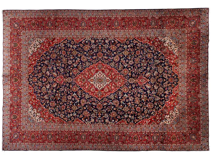 Bleu Persan Kashan Patina 448 x 293 cm
