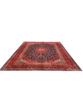 Blu Persiano Kashan Patina 448 x 293 cm - view 1