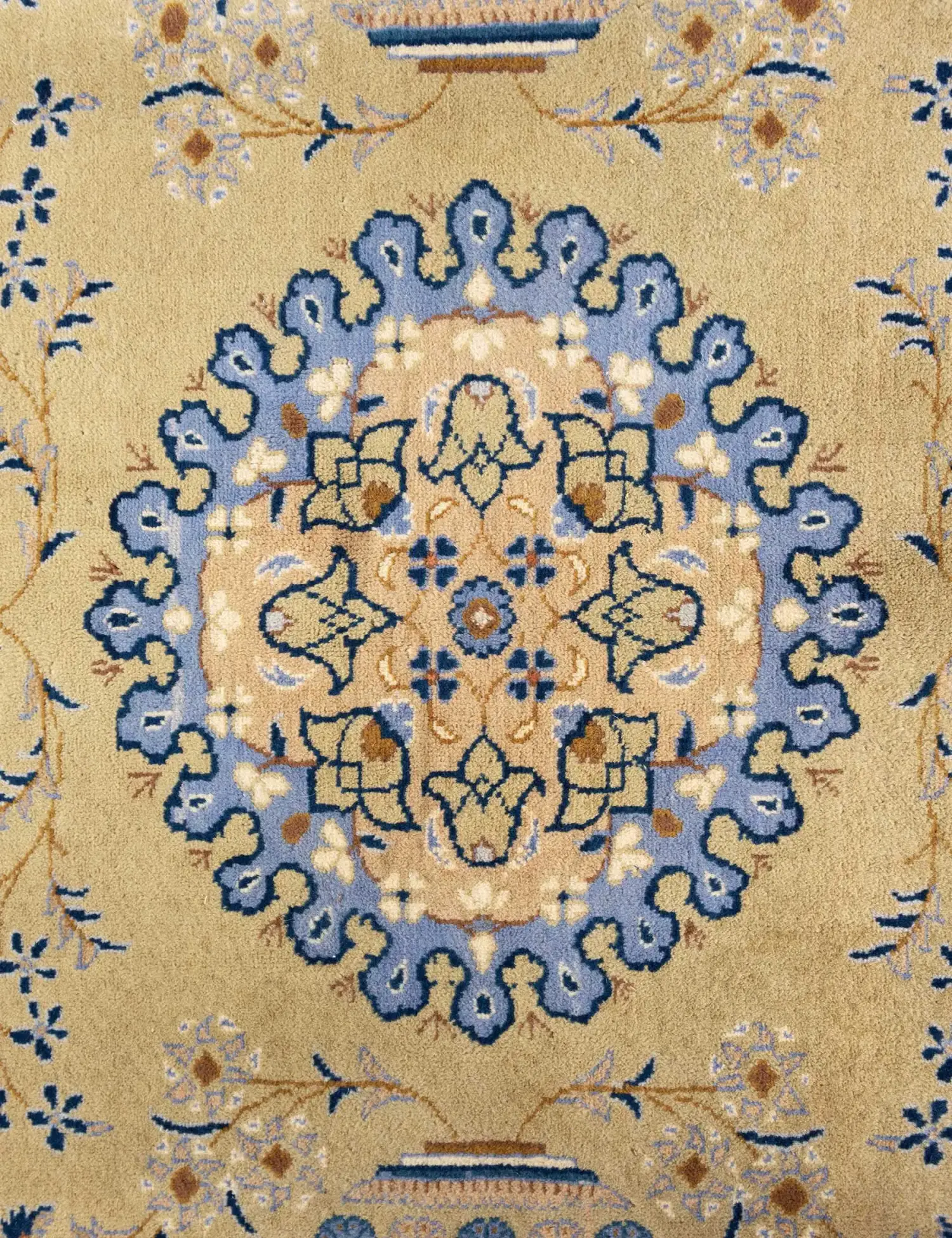 Giallo Persiano Kashan Patina 316 x 217 cm - Tappeto unico fatto a mano