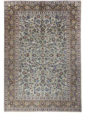 Beige Persiano Kashan Patina 369 x 269 cm