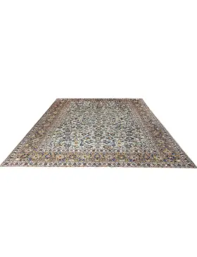 Beige Persiano Kashan Patina 369 x 269 cm - view 1