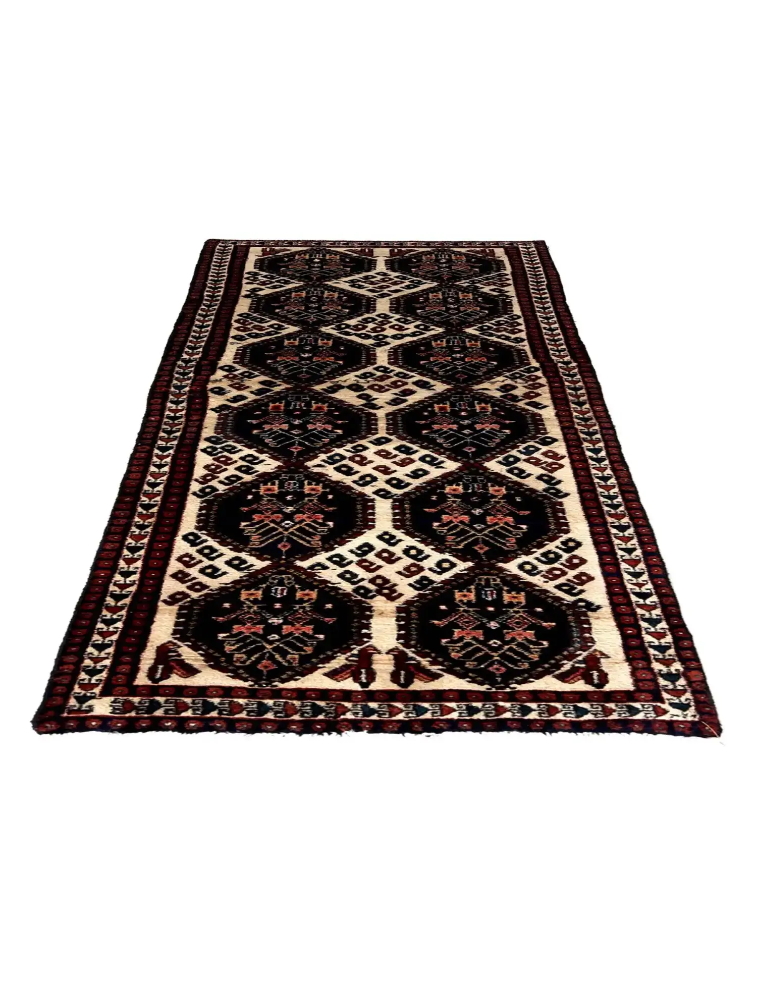Blu Persiano Hamadan Patina 180 x 67 cm - Tappeto unico fatto a mano