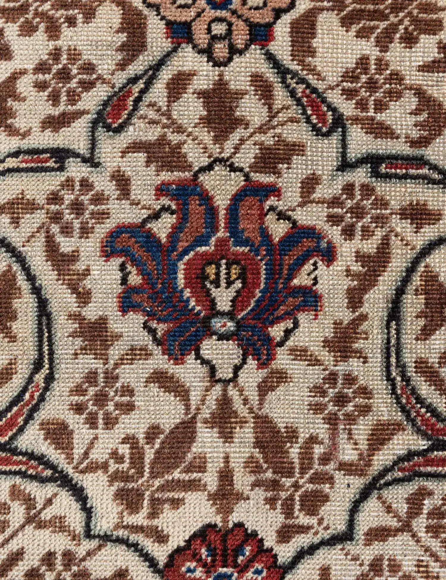 Beige Persien Tabriz Patina  315 x 232 cm - Einzigartiger handgefertigter Teppich